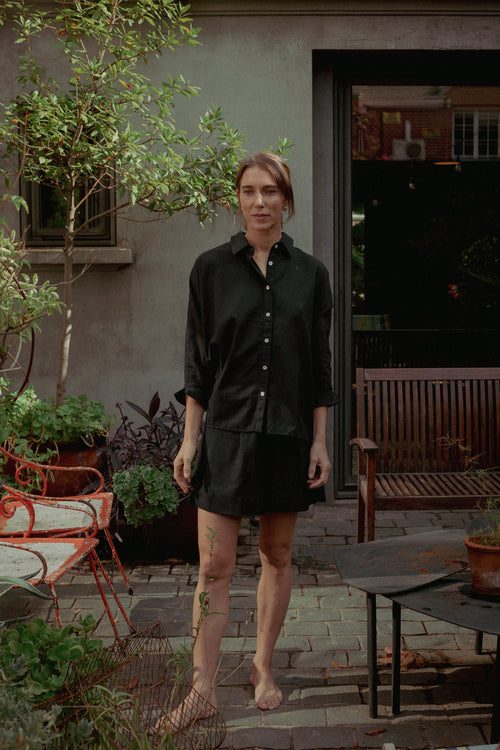 Camisa Alana Negro Oversize