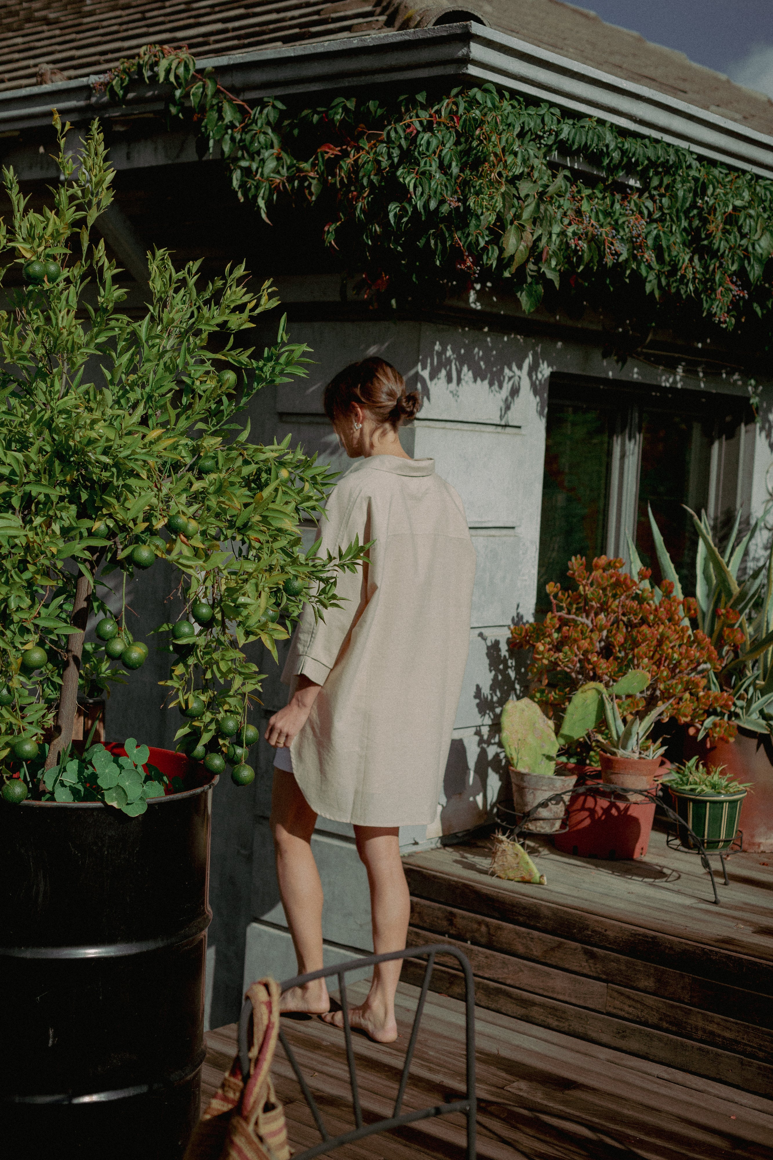 Camisa Alana Avena Oversize