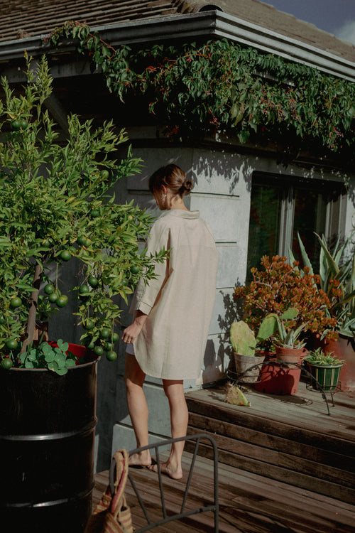 Camisa Alana Avena Oversize