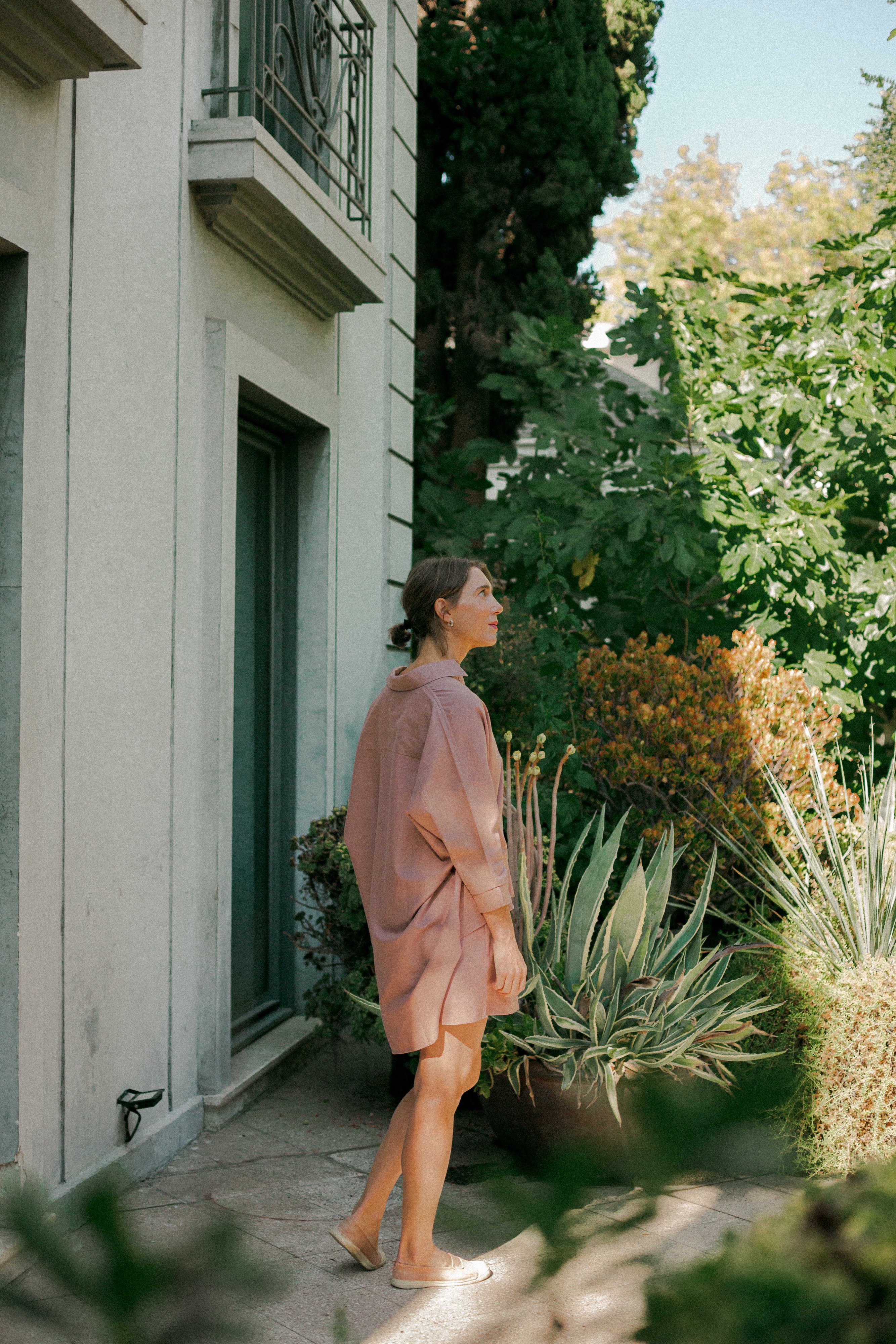 Camisa Alana Rosa Oversize